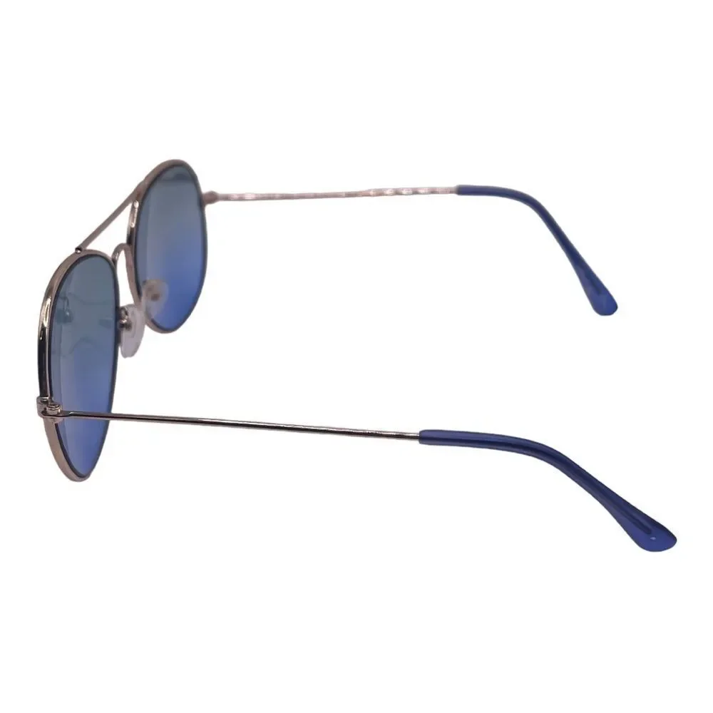CREWCUTS Gold Aviators with Blue Variated Lenses